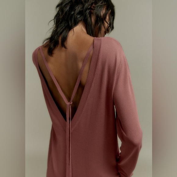 NWT ZARA LONG KNIT DRESS Sz M - Picture 3 of 4